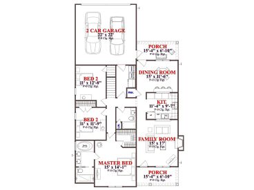 1st Floor Plan, 073H-0100