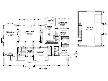 1st Floor Plan, 034H-0132