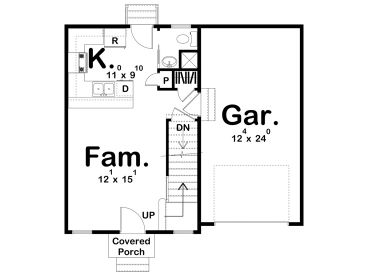 1st Floor Plan, 050H-0274