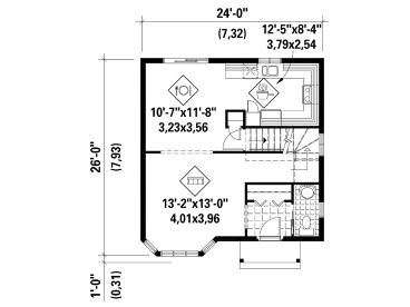 1st Floor Plan, 072H-0168