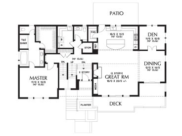 1st Floor Plan, 034H-0432