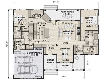 1st Floor Plan, 023H-0207