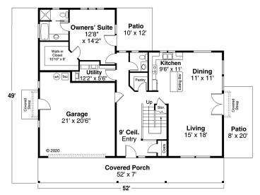 1st Floor Plan, 051H-0352