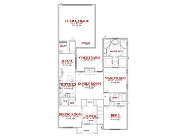 1st Floor Plan, 073H-0057