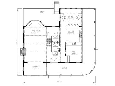 1st Floor Plan, 068H-0029
