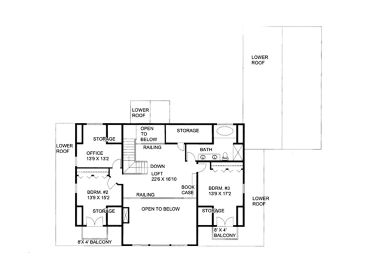2nd Floor Plan, 012H-0291