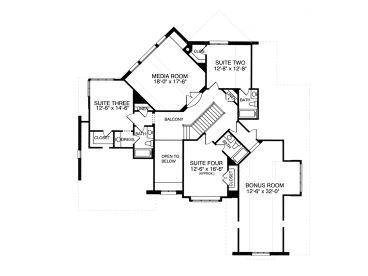 2nd Floor Plan, 029H-0098