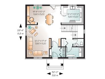 1st Floor Plan, 027H-0277