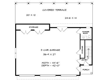 1st Floor Plan, 019G-0022
