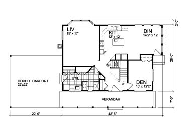 1st Floor Plan, 010H-0010
