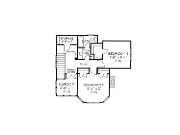 2nd Floor Plan, 054H-0078