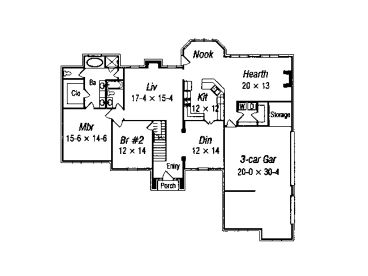 1st Floor Plan, 061H-0120