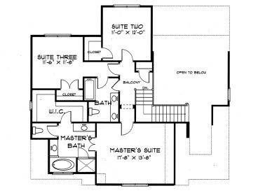 2nd Floor Plan, 029H-0010