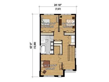 2nd Floor Plan, 072H-0141