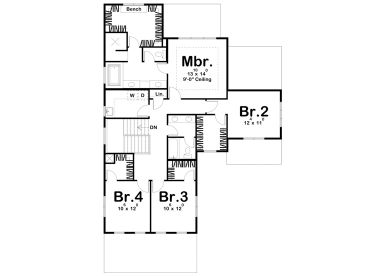 2nd Floor Plan, 050H-0263