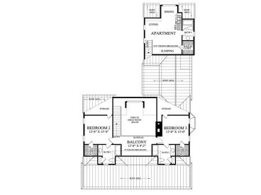 2nd Floor Plan, 063H-0065