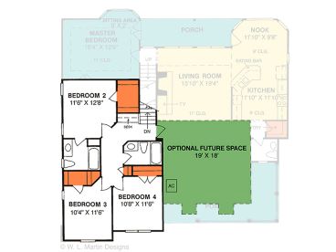 2nd Floor Plan, 059H-0038