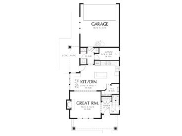 1st Floor Plan, 034H-0396