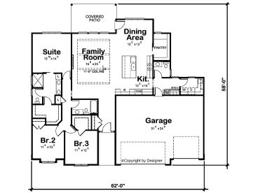 1st Floor Plan, 031H-0498