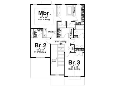 2nd Floor Plan, 050H-0513
