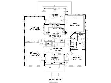 1st Floor Plan, 052H-0067