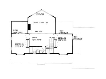 2nd Floor Plan, 012H-0196