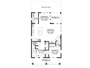 1st Floor Plan, 034H-0392