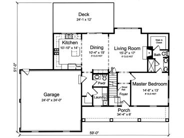 1st Floor Plan, 046H-0164