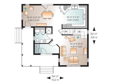 1st Floor Plan, 027H-0278
