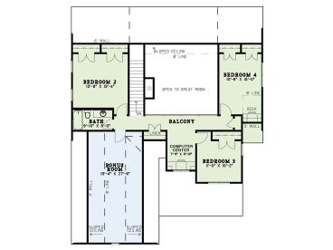 2nd Floor Plan, 025H-0164
