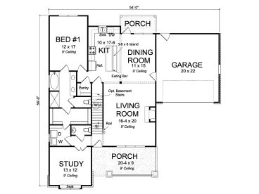 1st Floor Plan, 059H-0211