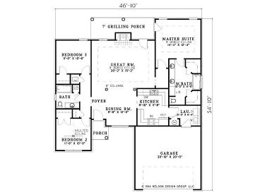 Floor Plan, 025H-0091