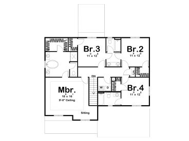 2nd floor Plan, 050H-0345