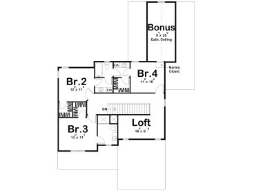 2nd Floor Plan, 050H-0330