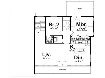 2nd Floor Plan, 050G-0098