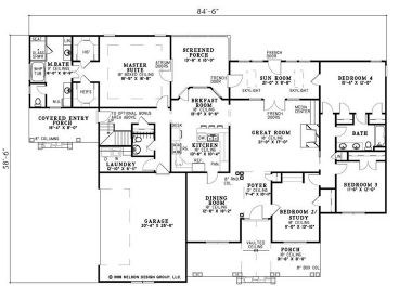 1st Floor Plan, 025H-0064