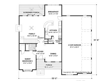 1st Floor Plan, 007H-0084