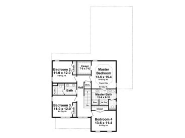 2nd Floor Plan, 001H-0198