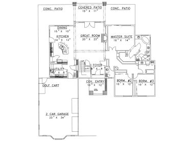 1st Floor Plan, 012H-0117