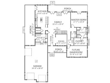 1st Floor Plan, 067H-0039