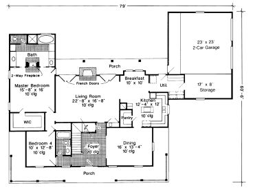 1st Floor Plan, 054H-0013