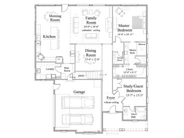 1st Floor Plan, 049H-0013