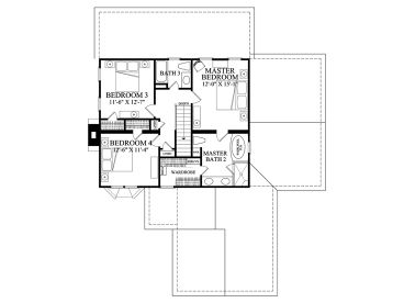 2nd Floor Plan, 063H-0209