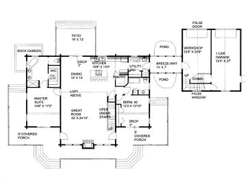 1st Floor Plan, 012L-0074