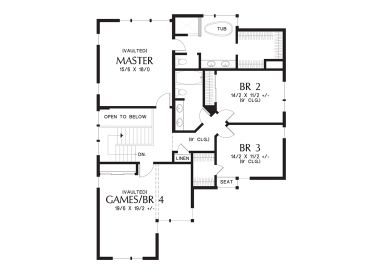 2nd Floor Plan, 034H-0426