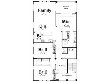 1st Floor Plan, 050M-0013