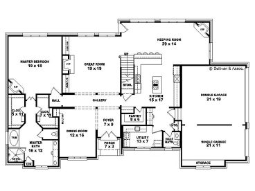 1st Floor Plan, 006H-0119