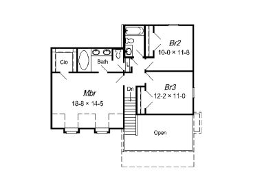 2nd Floor Plan, 061H-0035