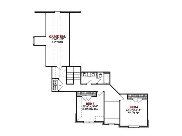 2nd Floor Plan, 073H-0035