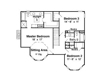 2nd Floor Plan, 054H-0120